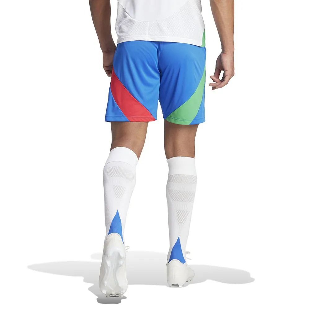 ADIDAS Pantaloncini Calcio Italia Away Euro 24 Azzurro Bianco Uomo