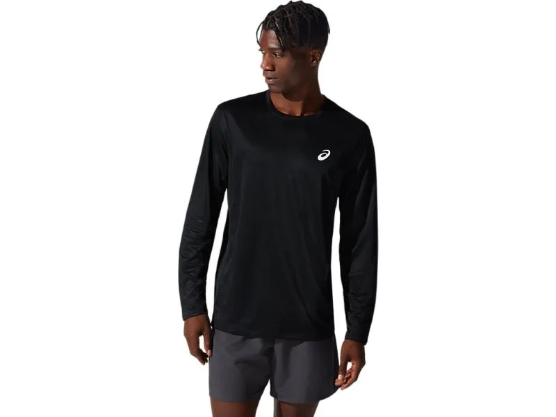 ASICS CORE LS TOP MEN Performance Black t-shirt running manica lunga uomo