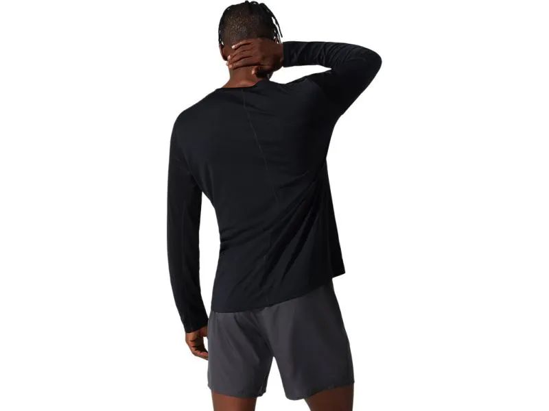 ASICS CORE LS TOP MEN Performance Black t-shirt running manica lunga uomo