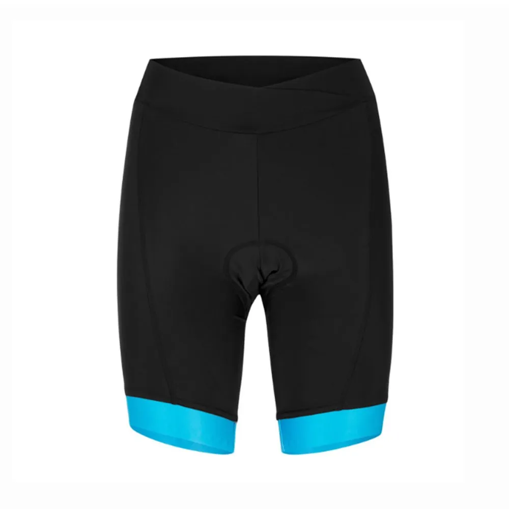 Hot Stuff Pantaloncini Ciclismo Race Nero Azzurro Fluo Donna