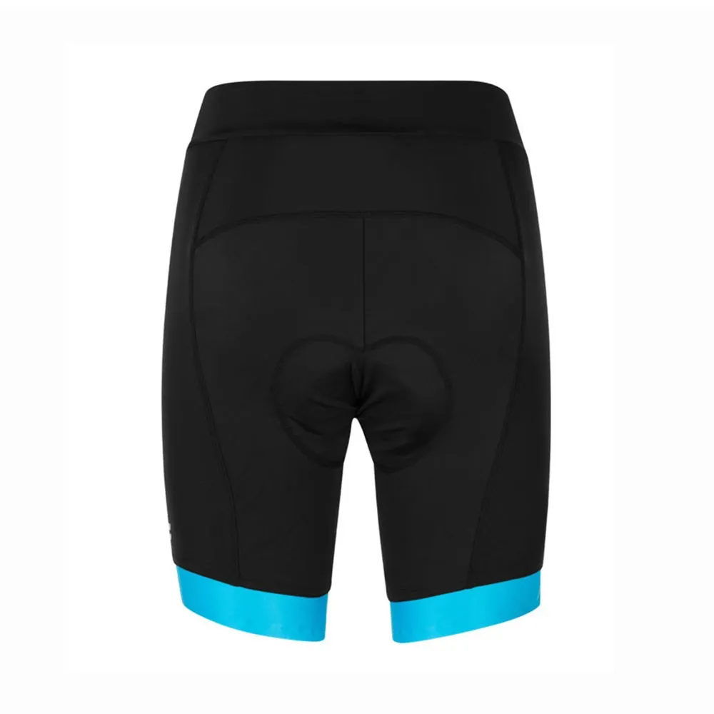 Hot Stuff Pantaloncini Ciclismo Race Nero Azzurro Fluo Donna