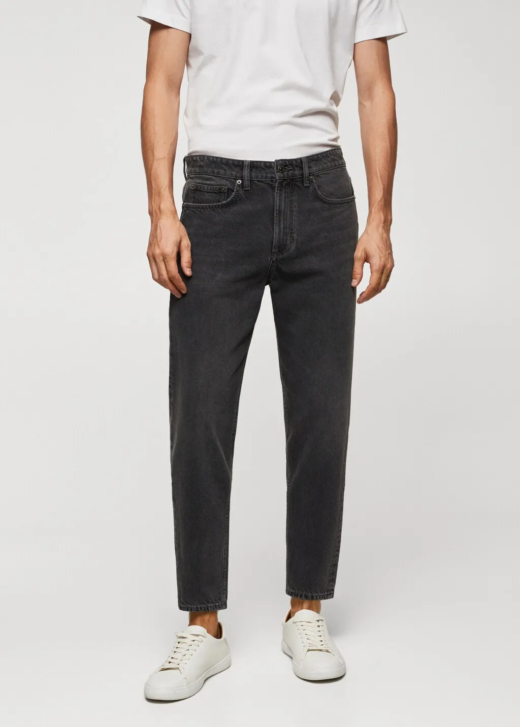 Jeans tapered-fit lavaggio scuro