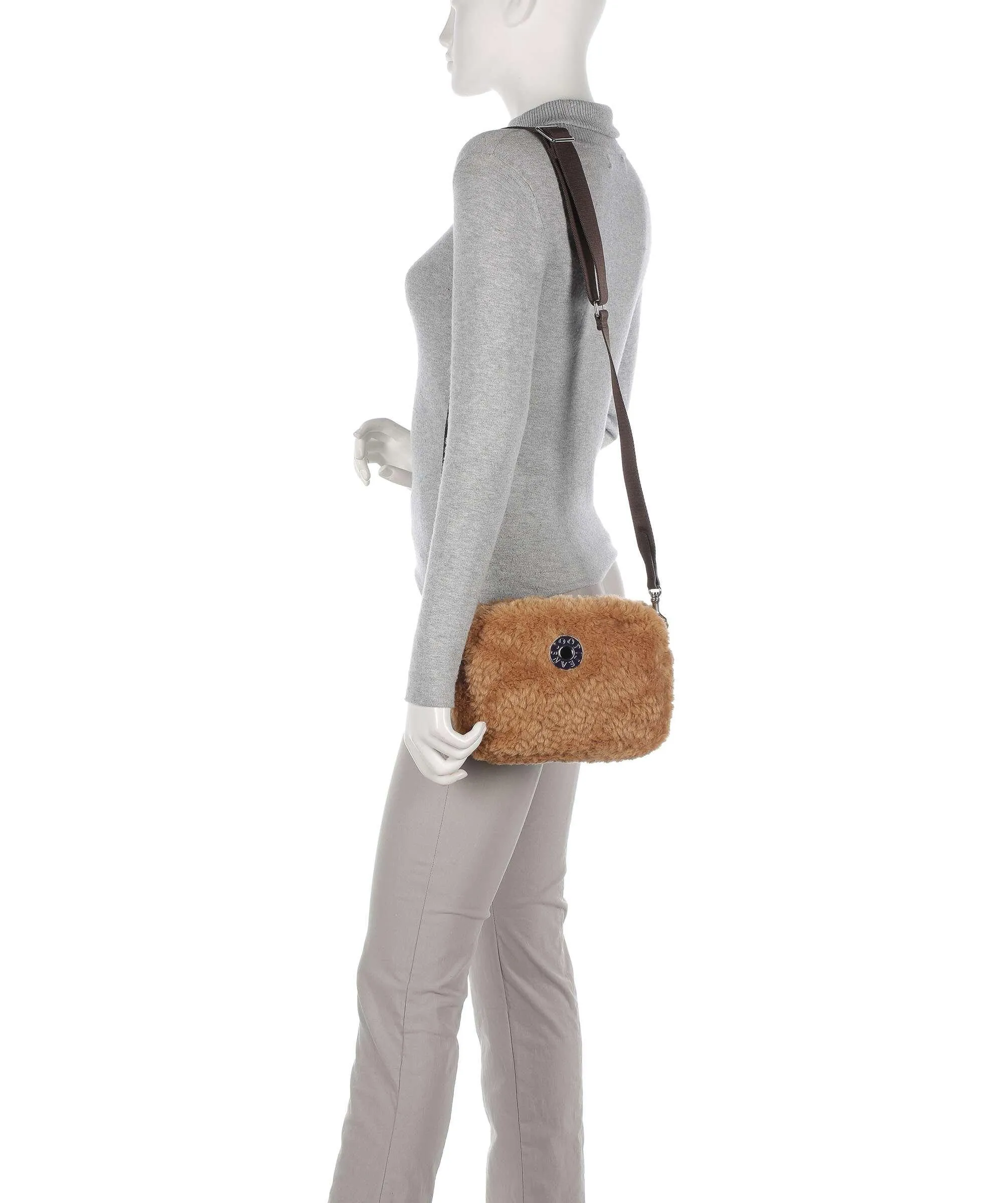  JOOP! Jeans Soffice Cloe Borsa a tracolla eco-pelliccia marrone  