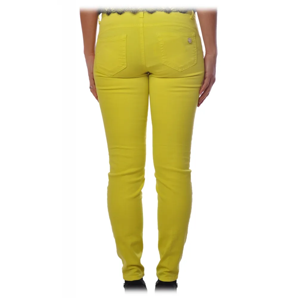 Liu Jo - Jeans Skinny Elasticizzati - Giallo - Pantaloni - Made in Italy - Luxury Exclusive Collection