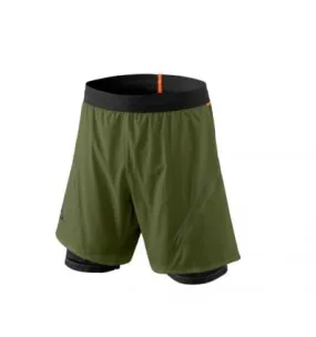 Pantaloncini da trail running Dynafit Alpine Pro 2in1 (Winter moss) da uomo