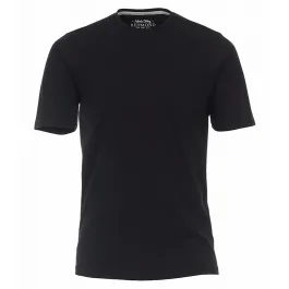 Redmond 100% katoen basic uni t-shirt Zwart