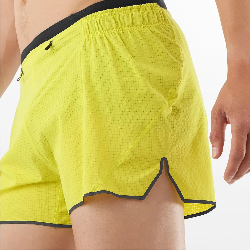 Salomon Sense Aero 3 Short Sulphur Spring - Pantaloncini Trail Running