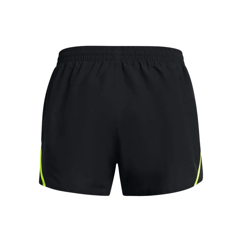 Under Armour Pantaloncini Running Fly By Nero Giallo Donna