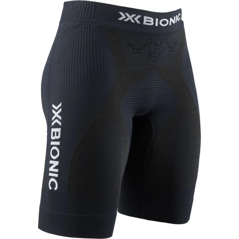 X-BIONIC The trick 4.0 pantaloncini da corsa (nero opale/bianco artico) donna